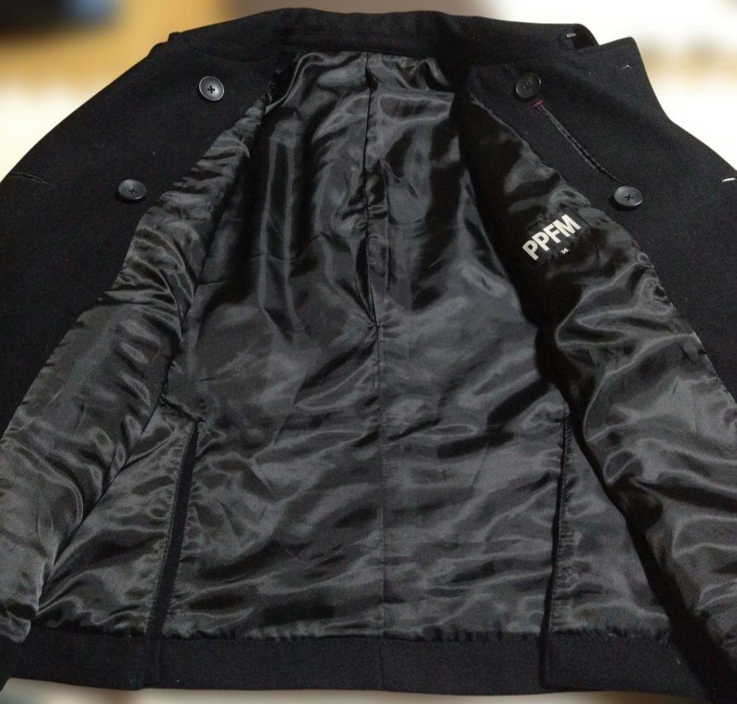 PPFM　Pコート　黒　M　綺麗　ウール　替えボタンあり　00's　y2k
