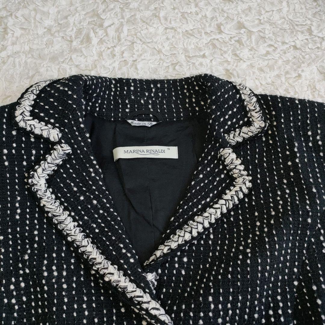 タグ付き✨マリナリナルディ ツイードジャケット テーラード 19号 大きいサイズ