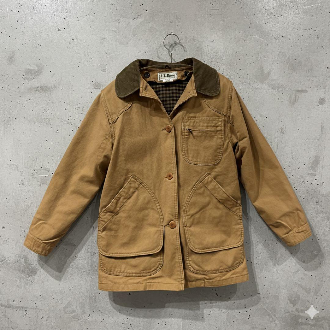 80s L.L.Bean USA製 カバーオール ダック地　ライナー付