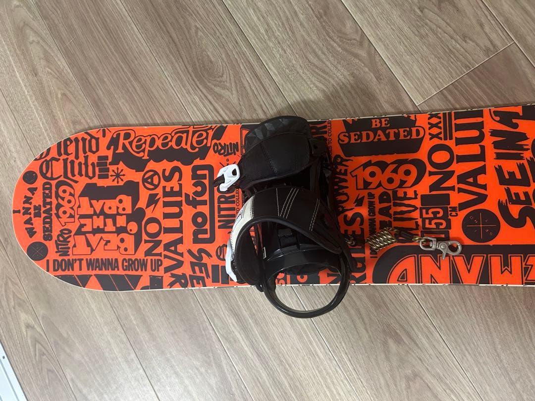 【すぐ滑れる】NITRO スノーボード 3点セット 25cm DEELUXE