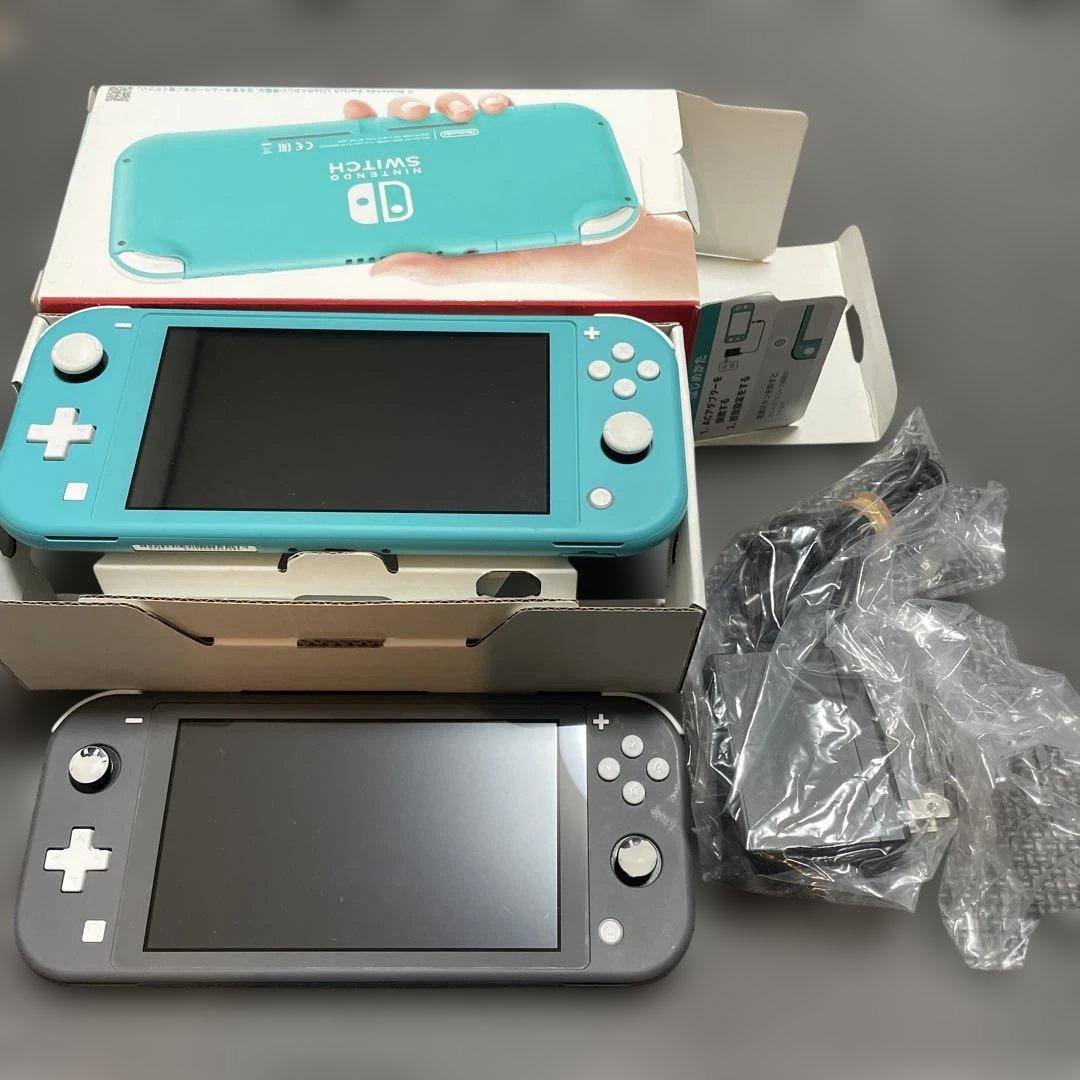 Nintendo Switch Lite ターコイズ　グレー　本体2台
