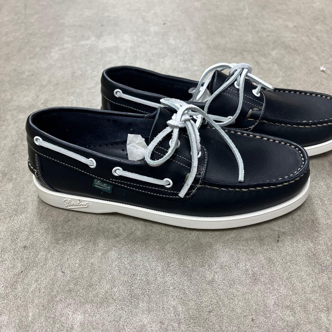 パラブーツ　paraboot デッキシューズ ネイビー　紺　新品　未使用