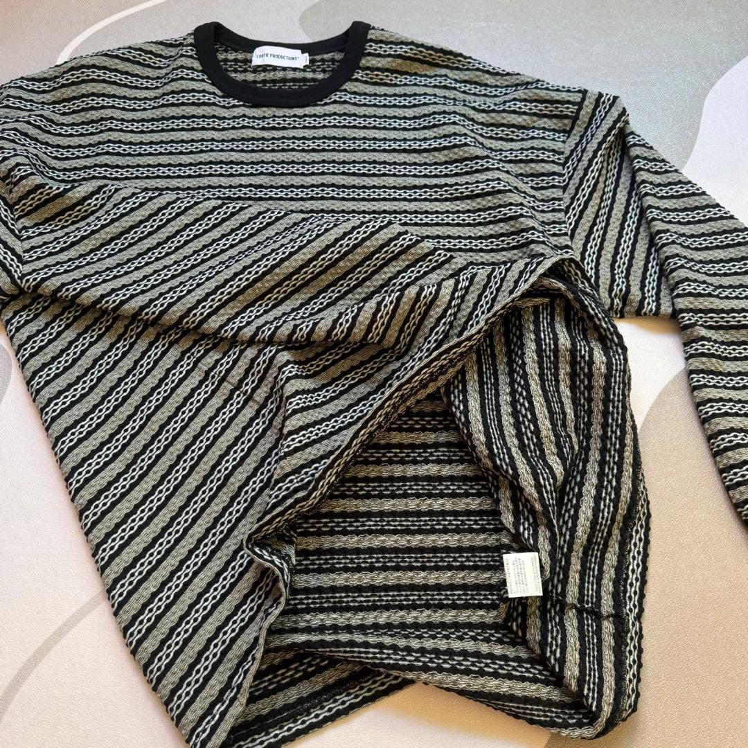 トップス COOTIE PRODUCTIONS Jacquard Border L/S