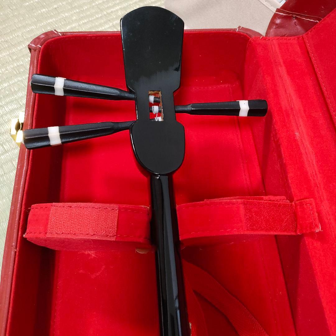 沖縄三線 合皮 人工皮 初心者 和楽器 民謡 三味線 ハードケース付