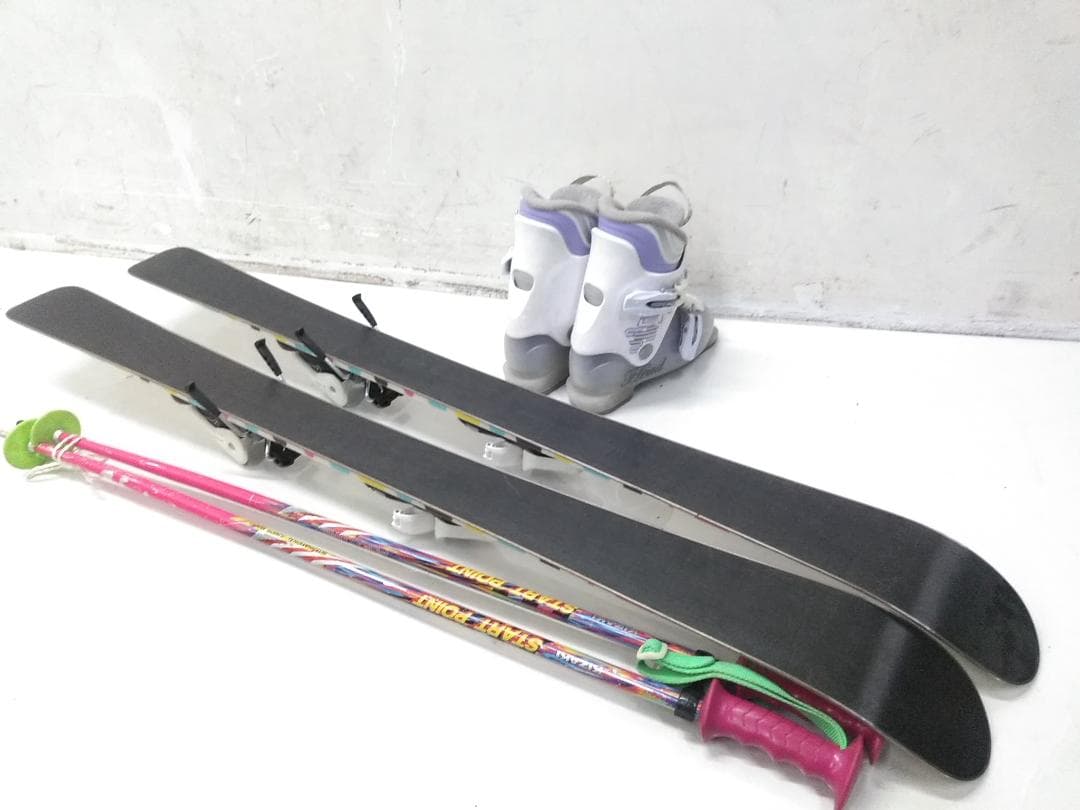 ジュニアスキー4点セット 女の子 スワロー 110cm ヘッド 19cm