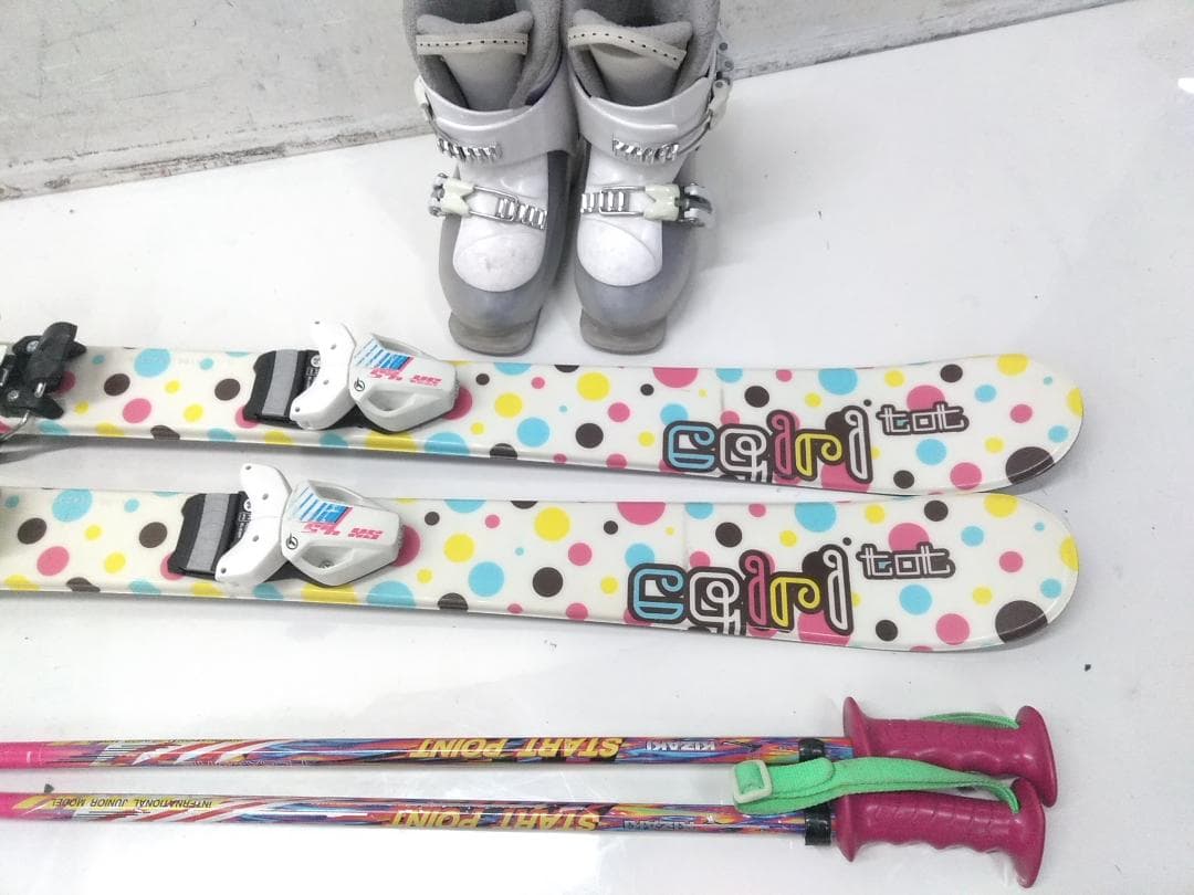 ジュニアスキー4点セット 女の子 スワロー 110cm ヘッド 19cm