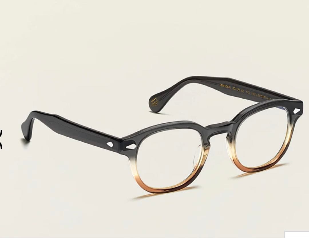 値引き不可　MOSCOT レムトッシュ　 度なしクリア→ブラウン調光レンズ入り