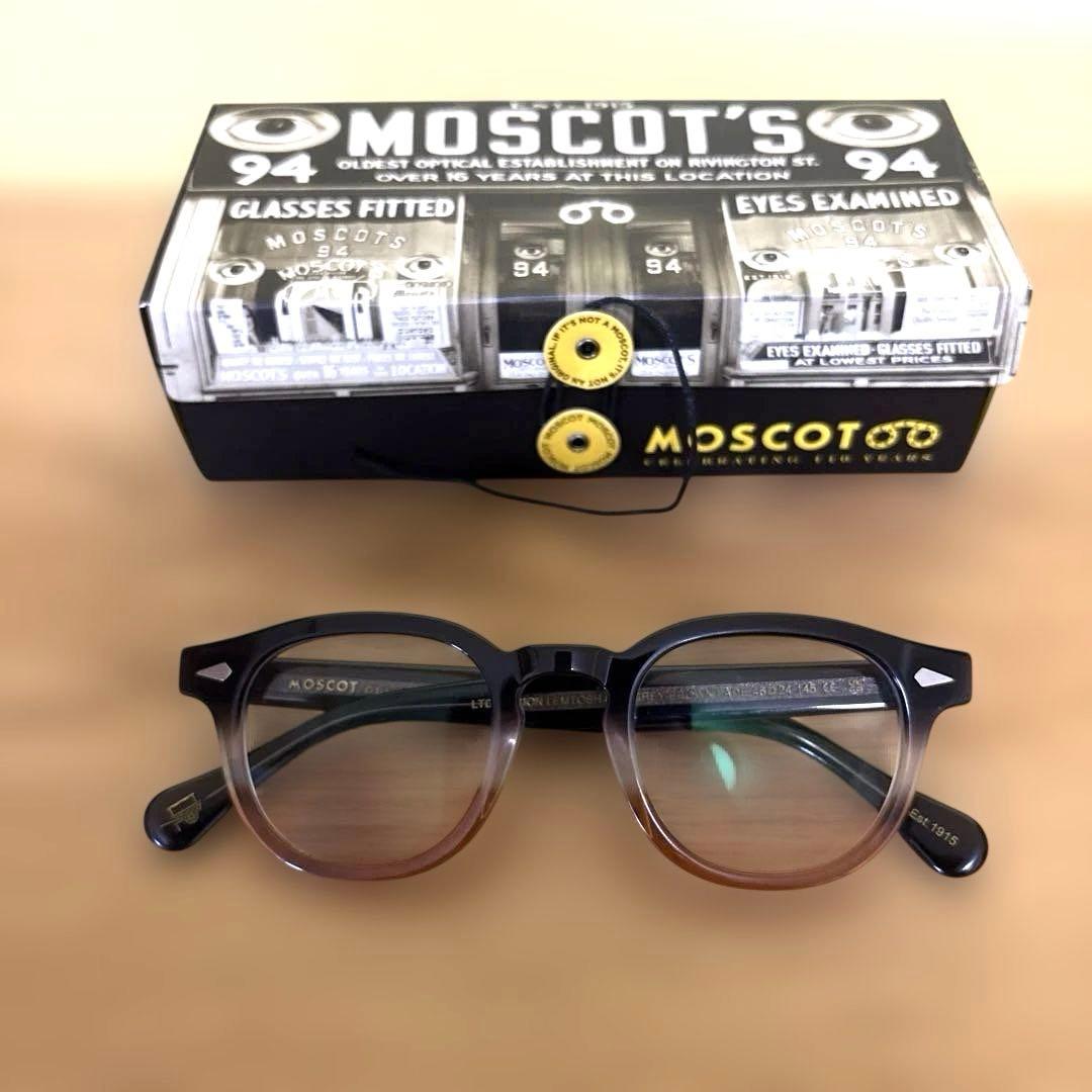 値引き不可　MOSCOT レムトッシュ　 度なしクリア→ブラウン調光レンズ入り