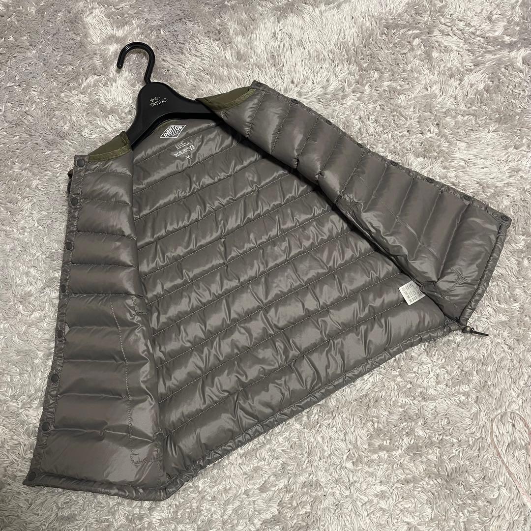 DANTON ダウンベスト カーキ サイズ36