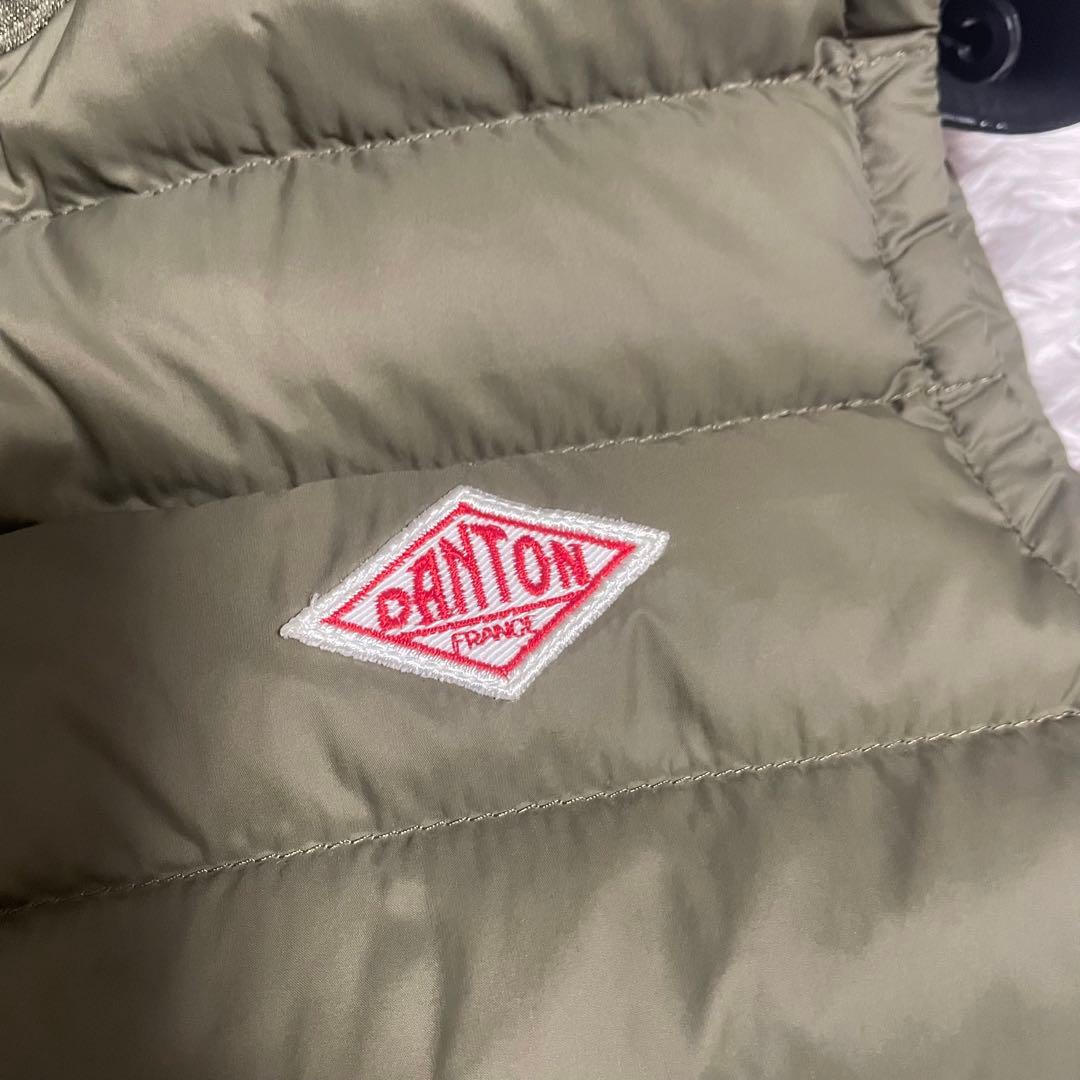 DANTON ダウンベスト カーキ サイズ36