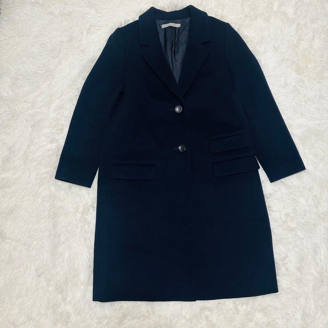 Theory luxe セオリーリュクス ウールチェスターコート 紺 40サイズ