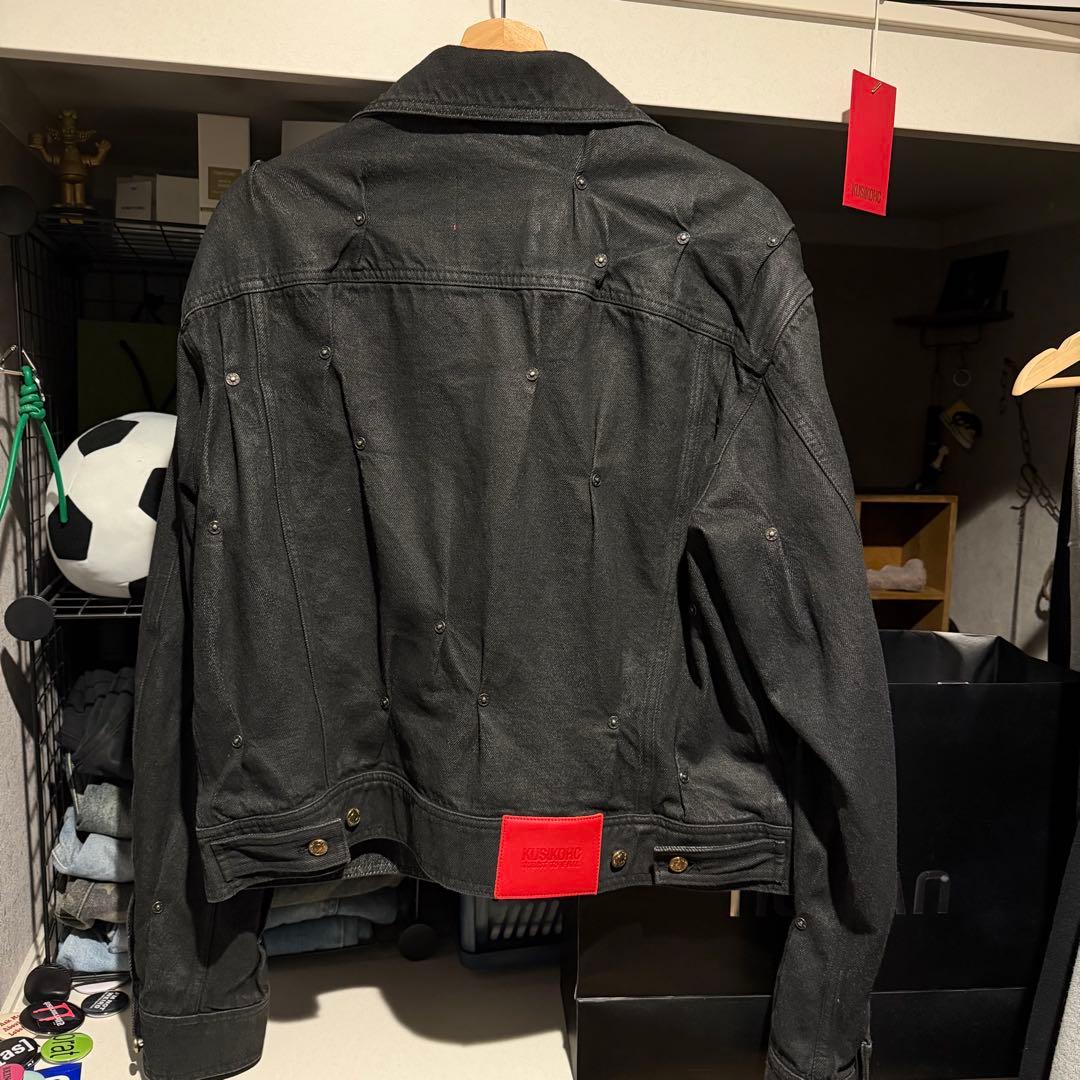 【定価14万】KUSIKOHC デニムジャケット リベット装飾