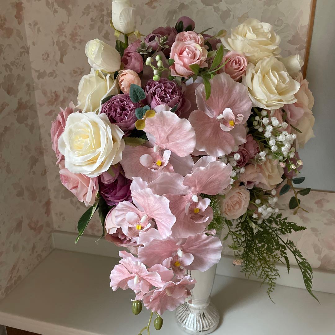 フラワーアレンジメント　造花　ファルファデ