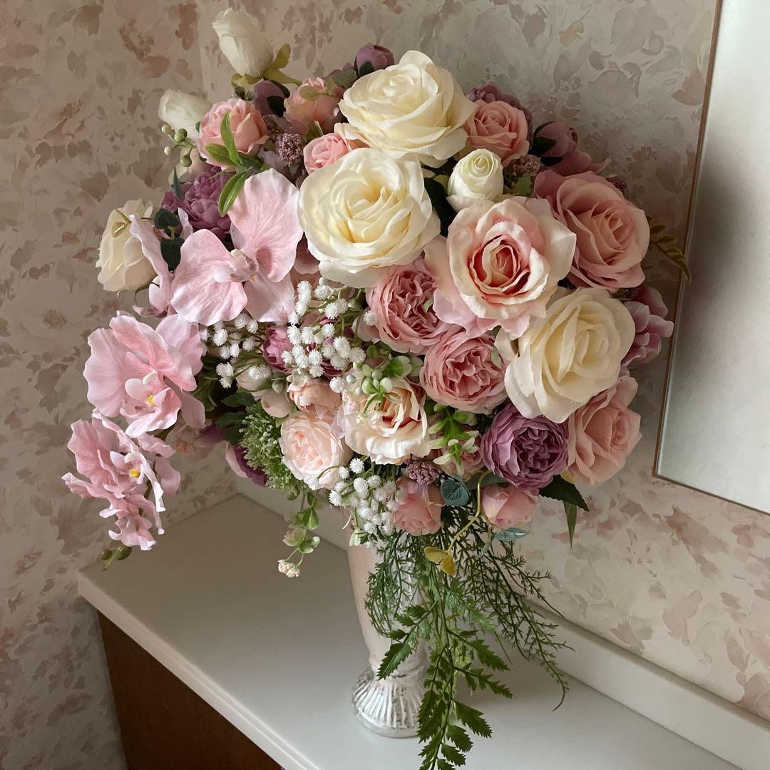 フラワーアレンジメント　造花　ファルファデ