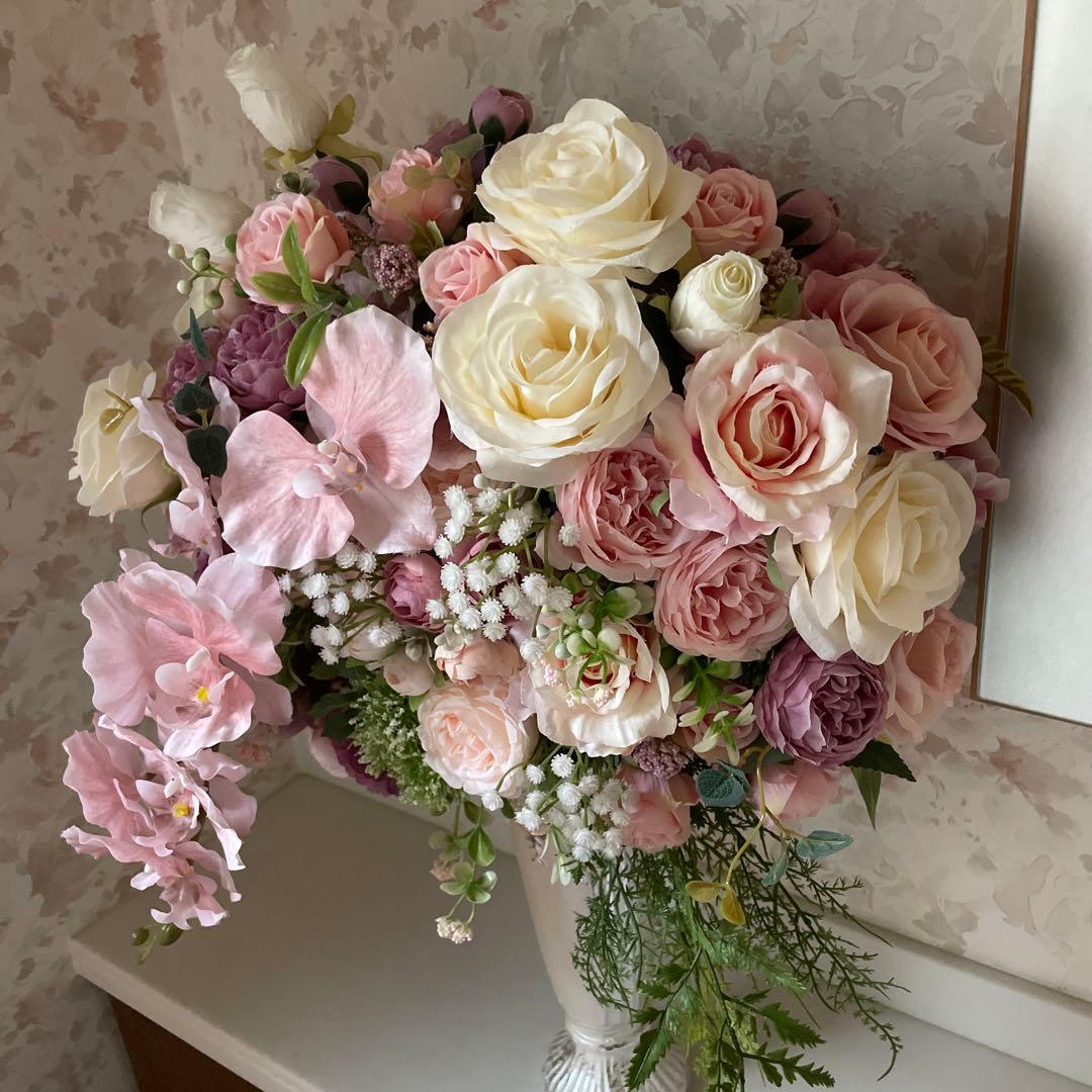 フラワーアレンジメント　造花　ファルファデ