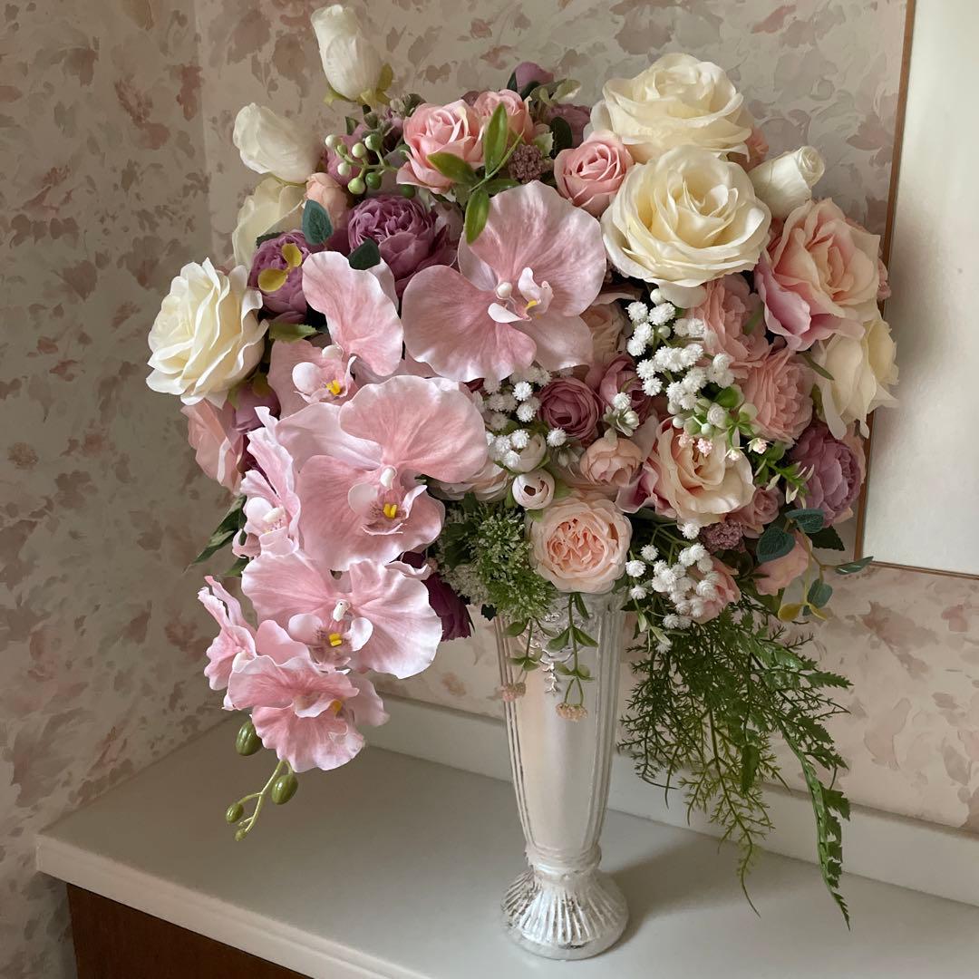 フラワーアレンジメント　造花　ファルファデ