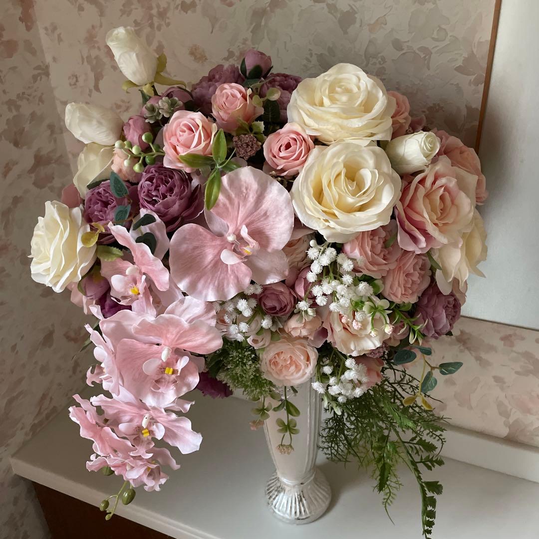 フラワーアレンジメント　造花　ファルファデ