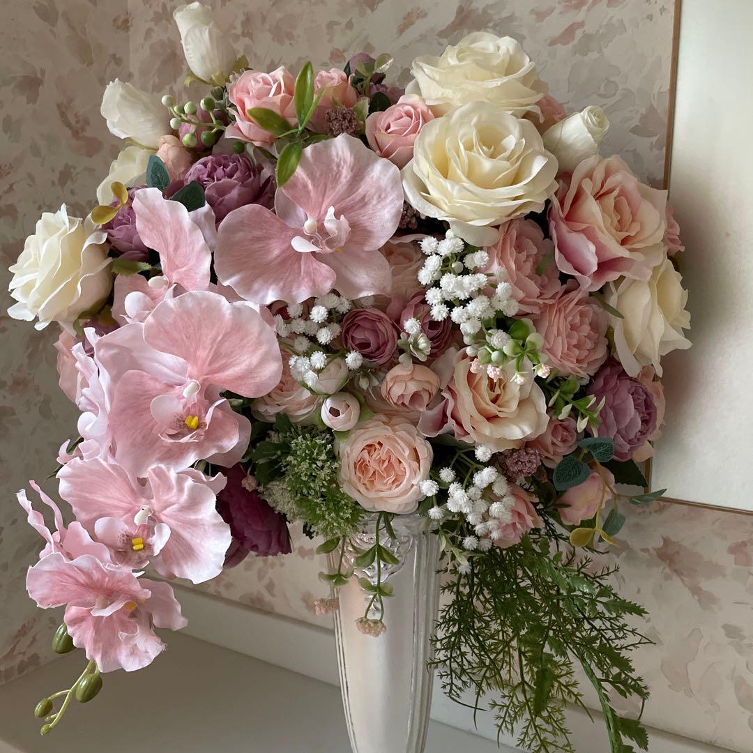 フラワーアレンジメント　造花　ファルファデ