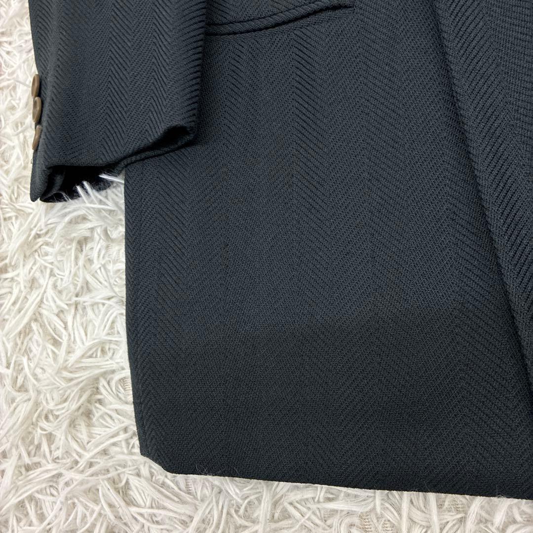GIORGIO ARMANI ヘリンボーン　黒タグ　80s 90s ダブルスーツ
