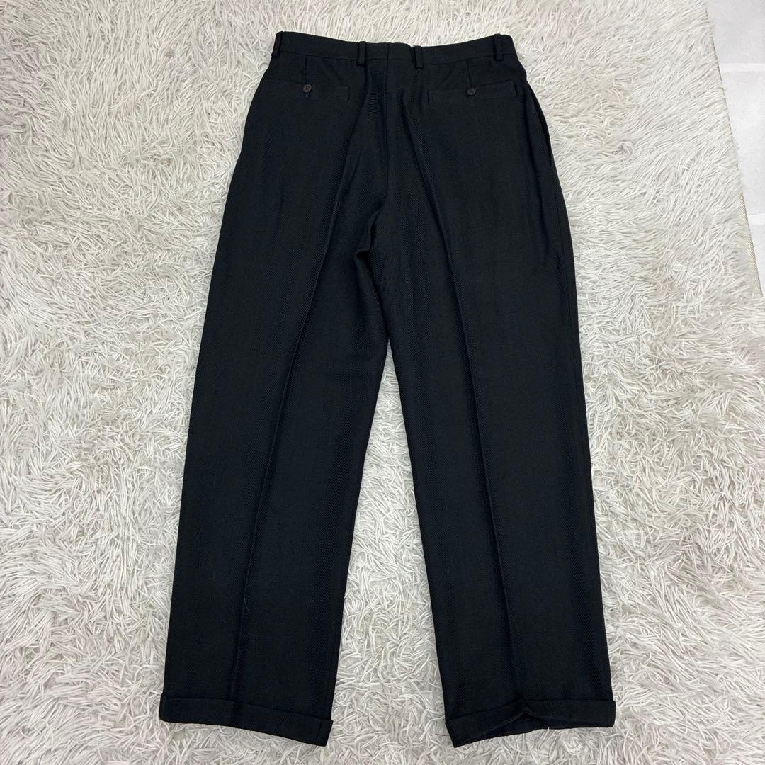 GIORGIO ARMANI ヘリンボーン　黒タグ　80s 90s ダブルスーツ