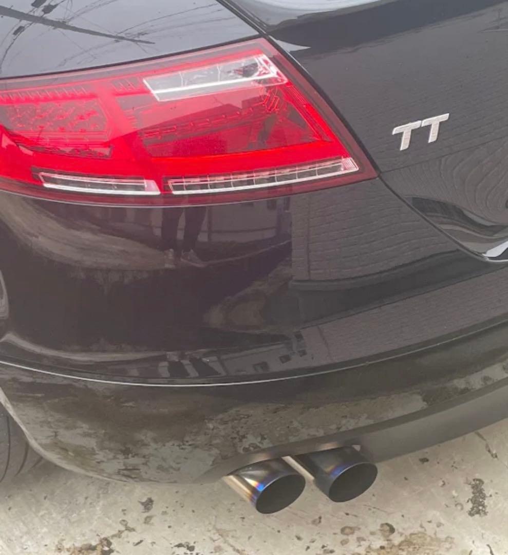 Audi TT 8JBWA フルチタンマフラー ダウンパイプセット