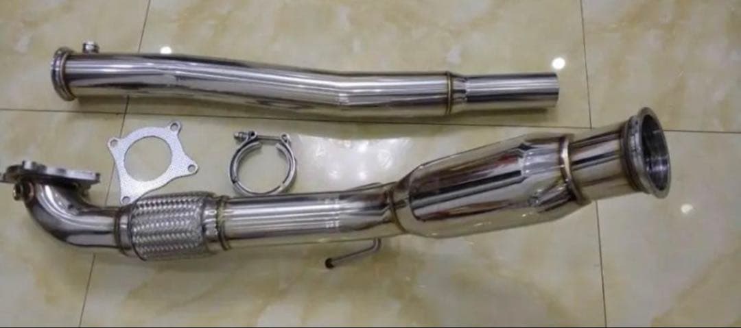 Audi TT 8JBWA フルチタンマフラー ダウンパイプセット