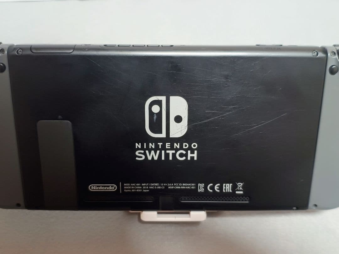 Switch ニンテンドースイッチ本体　グレー箱付き付属品付2018年