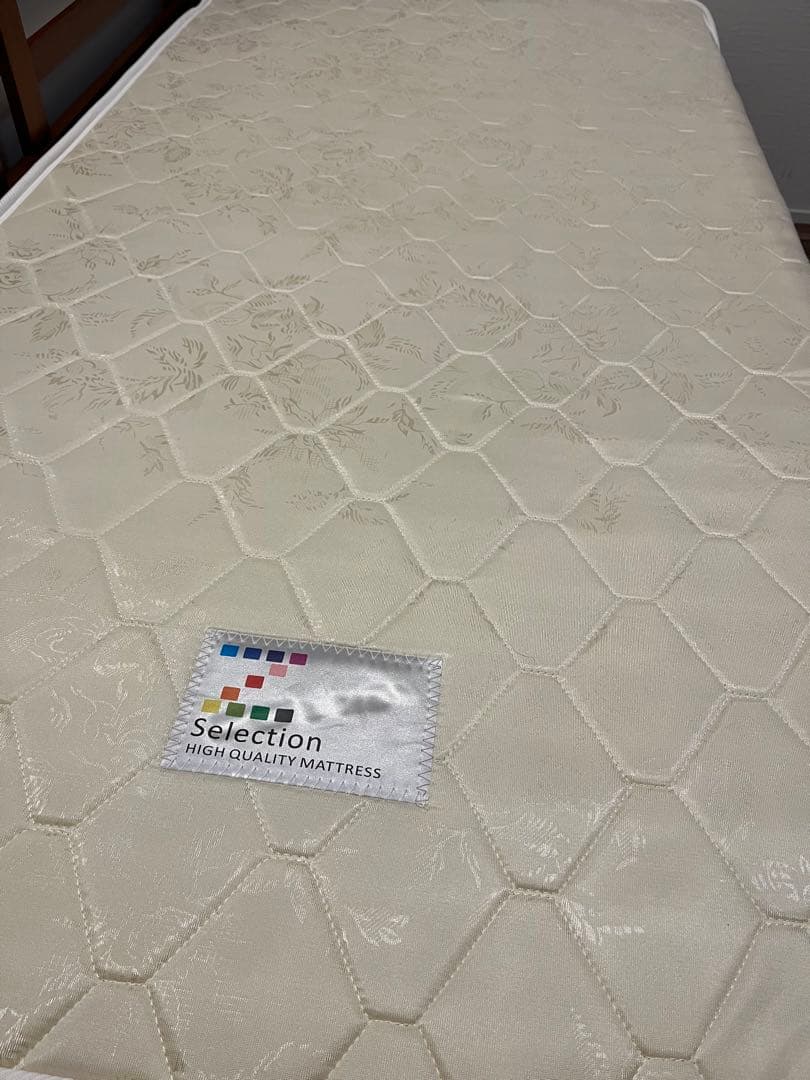 【セール中】天然木　すのこ　ソファベッド　シングル　マットレス