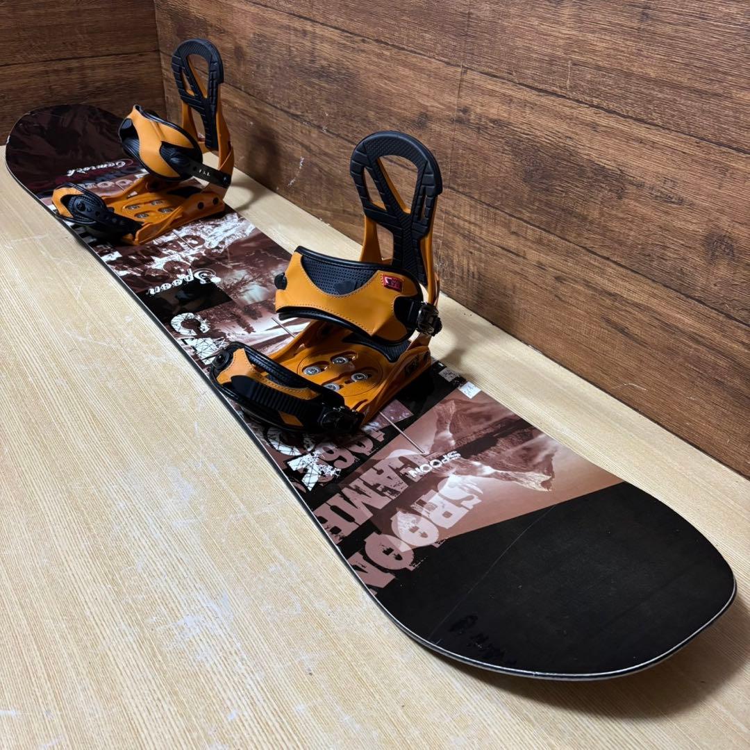 美品　SPOON 初心者オススメ　メンズ　スノーボード 2点セット　153cm