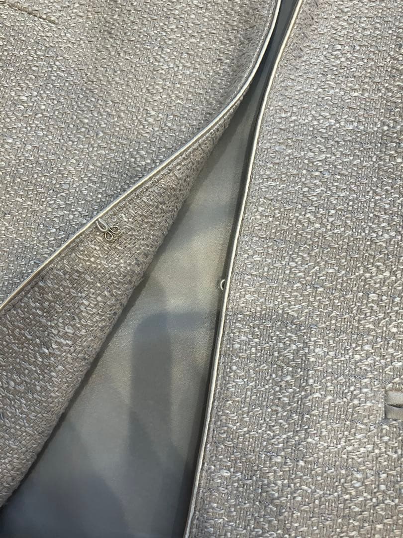 美品✩グリーンレーベル ツイード ノーカラージャケット 卒業式 入学式 スーツ