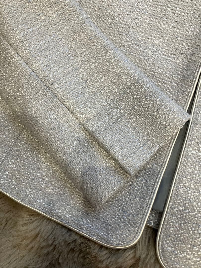 美品✩グリーンレーベル ツイード ノーカラージャケット 卒業式 入学式 スーツ