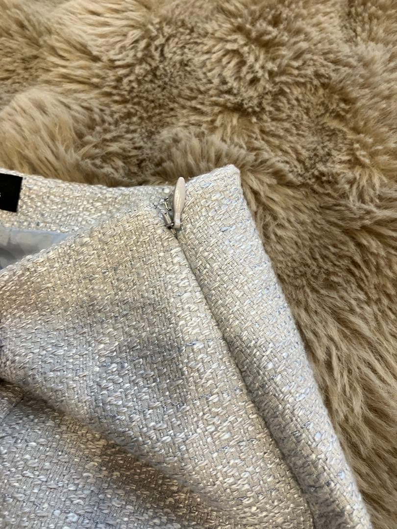 美品✩グリーンレーベル ツイード ノーカラージャケット 卒業式 入学式 スーツ