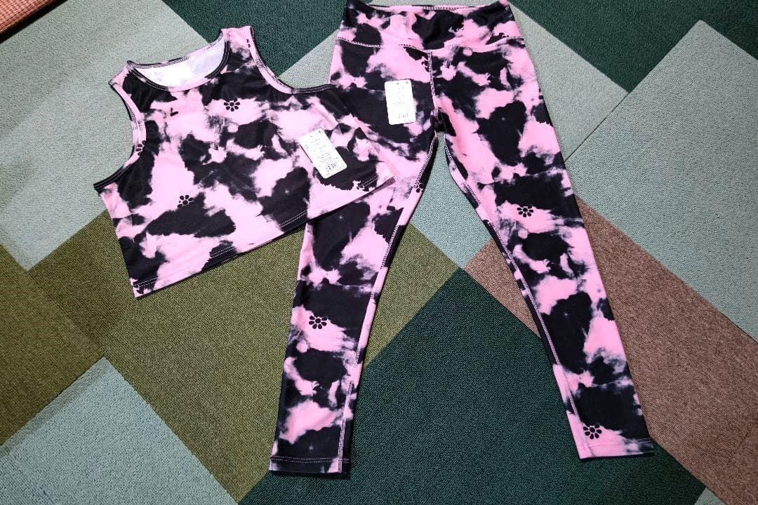 もも様確認用です★clap 　人気　タイダイ レギンス＆ダイタイショートタンク