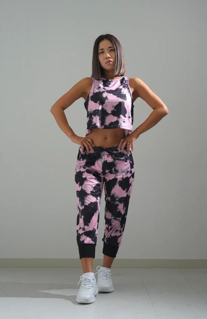 もも様確認用です★clap 　人気　タイダイ レギンス＆ダイタイショートタンク