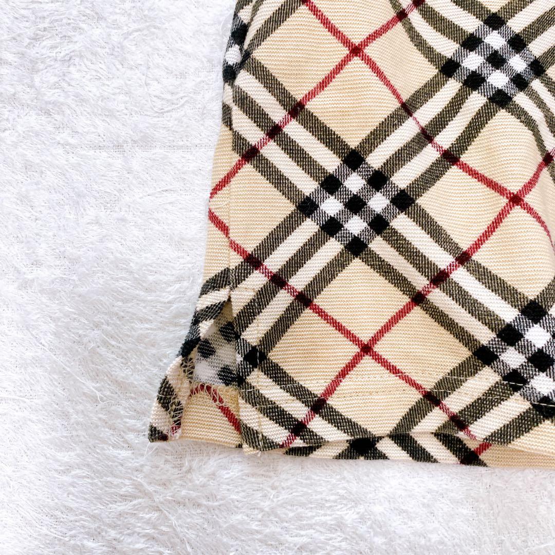 ✨極美品✨バーバリー ロンドン ノバチェック ポロシャツ ボタンシャツ 襟付き