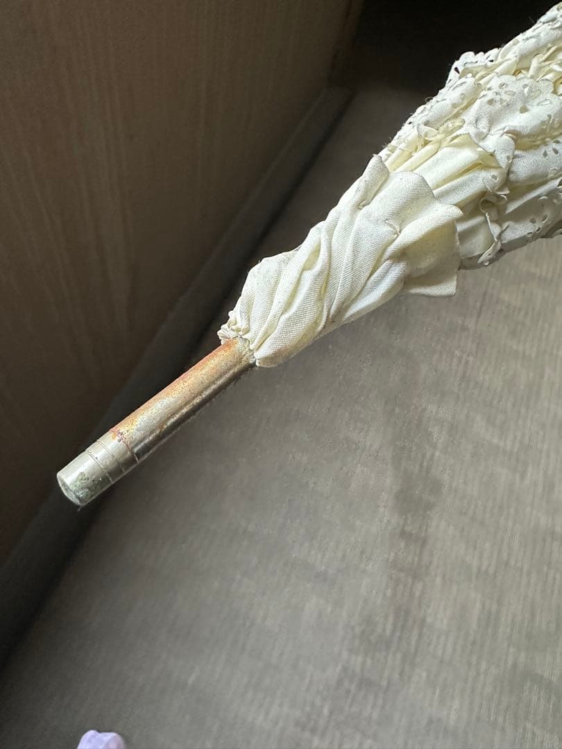 アンジェリックプリティ　ロリィタ　フリル日傘　リボン付き　ホワイト