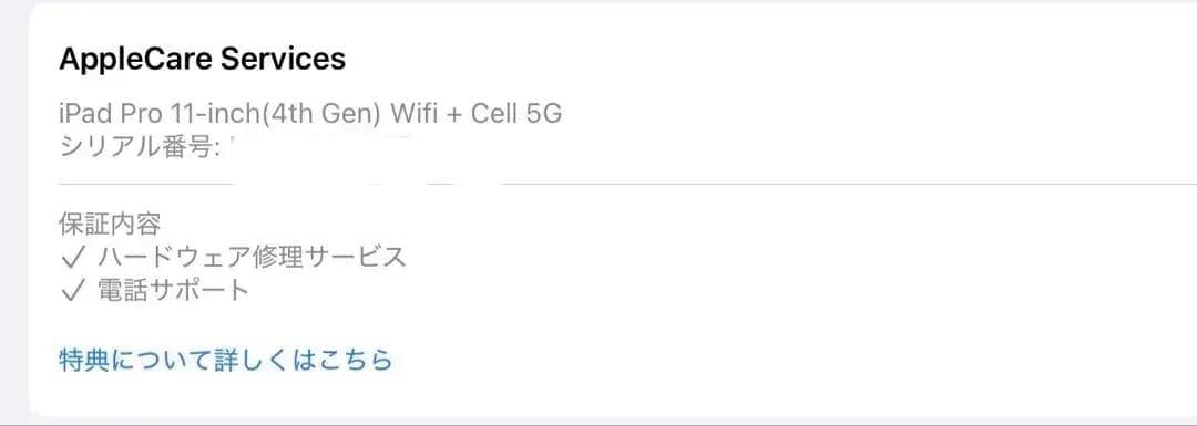 iPadPro11インチ第4世代128GB Wi-Fi+Cellular