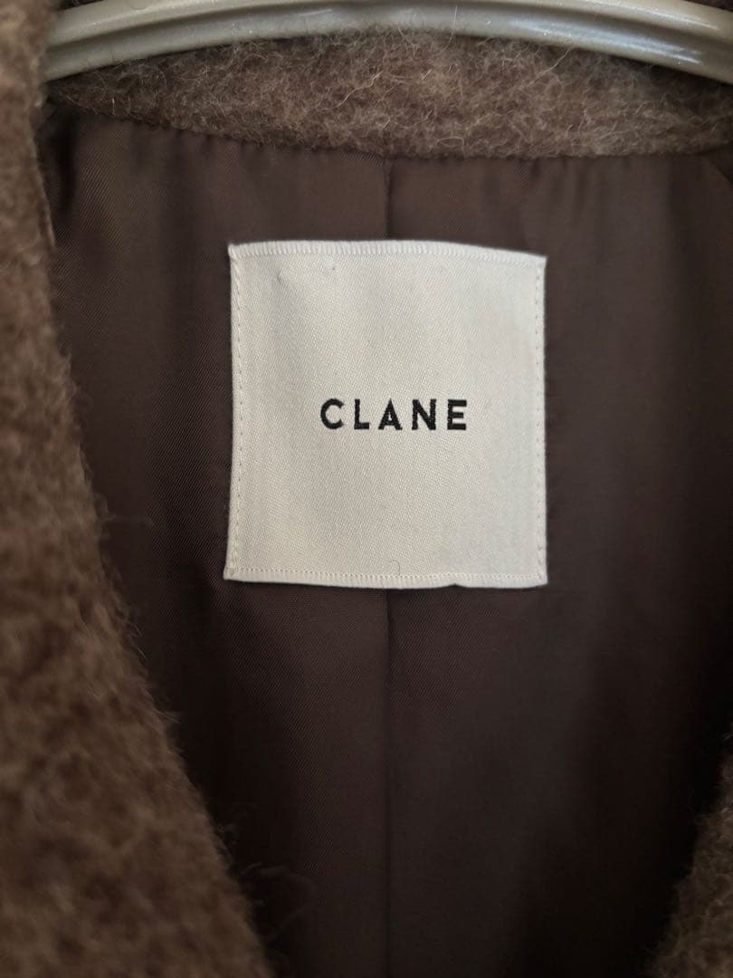 CLANE クラネDOUBLE WOOL LONG COAT ブラウン