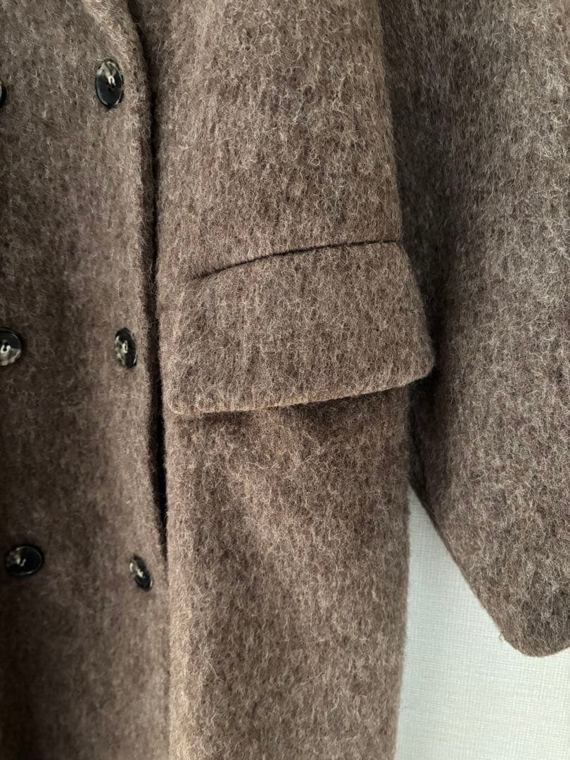 CLANE クラネDOUBLE WOOL LONG COAT ブラウン