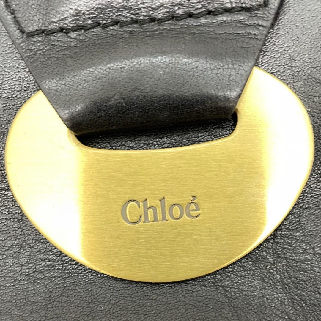 クロエ トート ビジネスバッグ 革 黒 フォーマル FP497