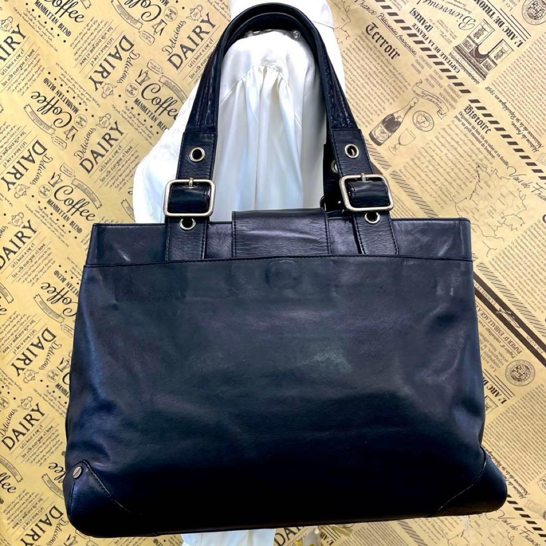 クロエ トート ビジネスバッグ 革 黒 フォーマル FP497