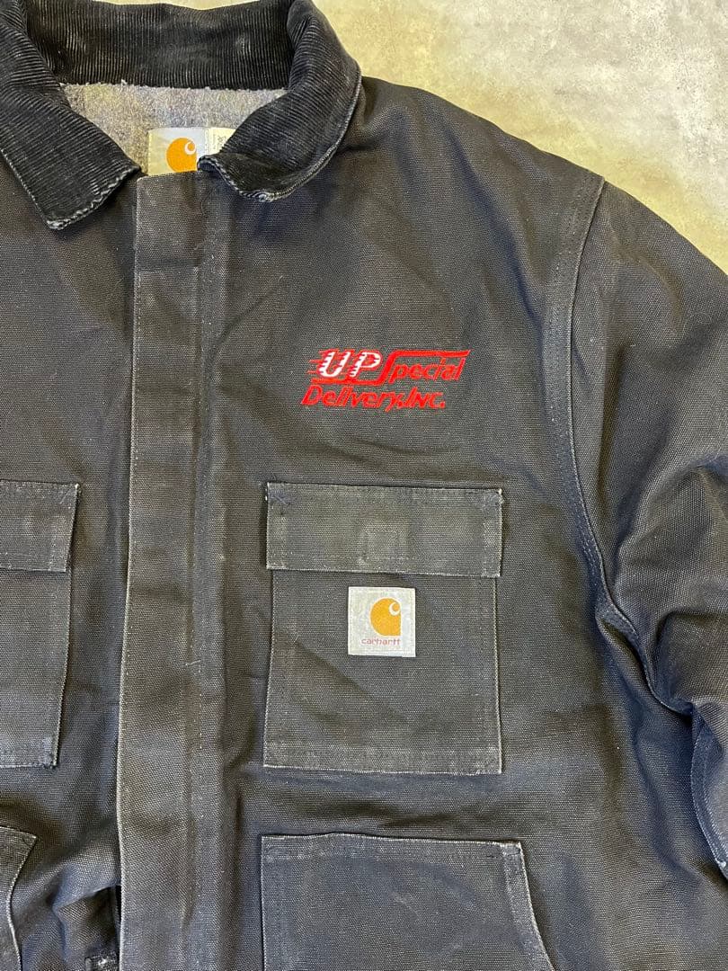 80S CARHARTT 裏地ブランケット ダックジャケット ブラック USA製
