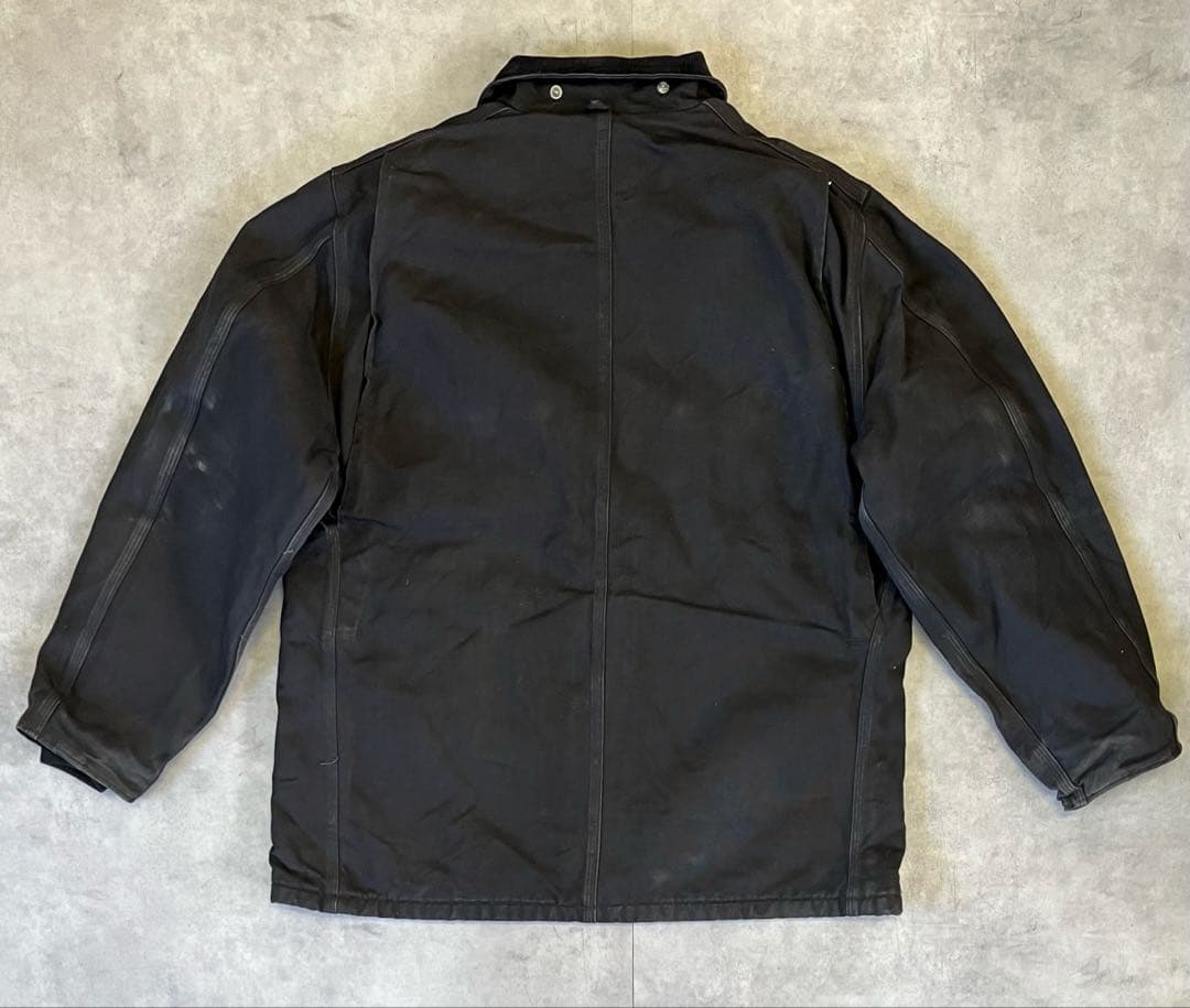 80S CARHARTT 裏地ブランケット ダックジャケット ブラック USA製