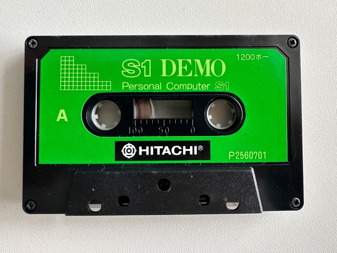 ゆ*う様 日立パーソナルコンピュターS1 Demo カセット＋取扱説明書