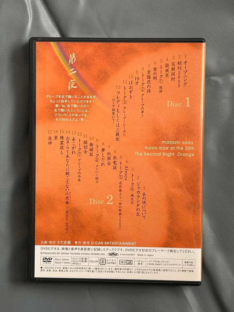 月虹 さだまさし8卷16枚組DVDセット