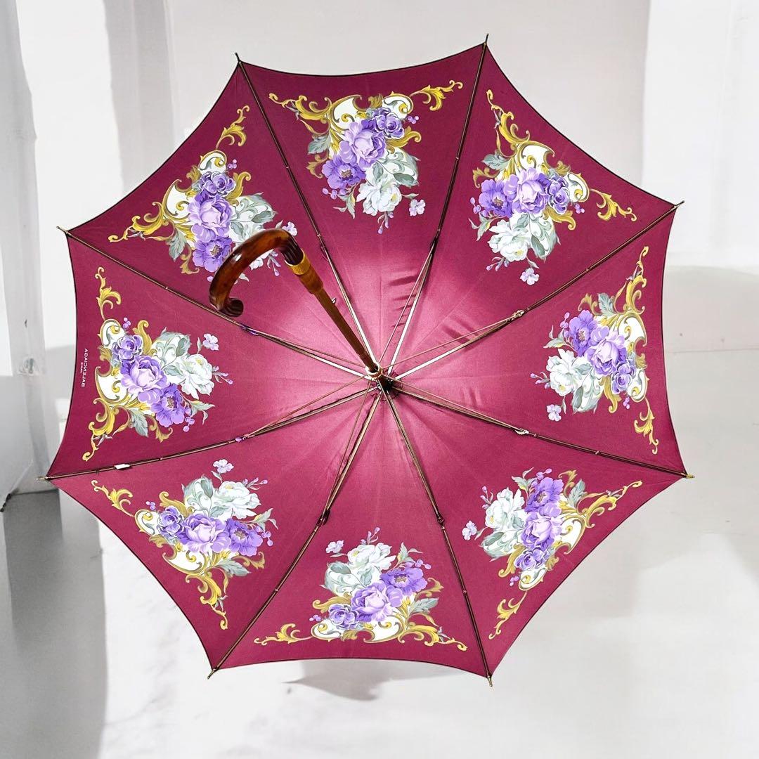 【極美品】【希少廃盤品】BALENCIAGA 高級花柄傘 日傘 正規品