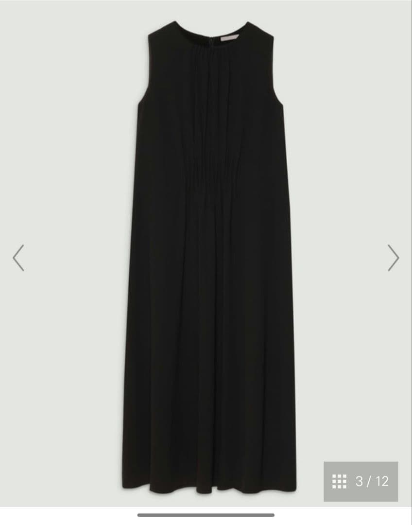 【Theoryリュクス Eva Vonia Dress】 ワンピース　ブラック