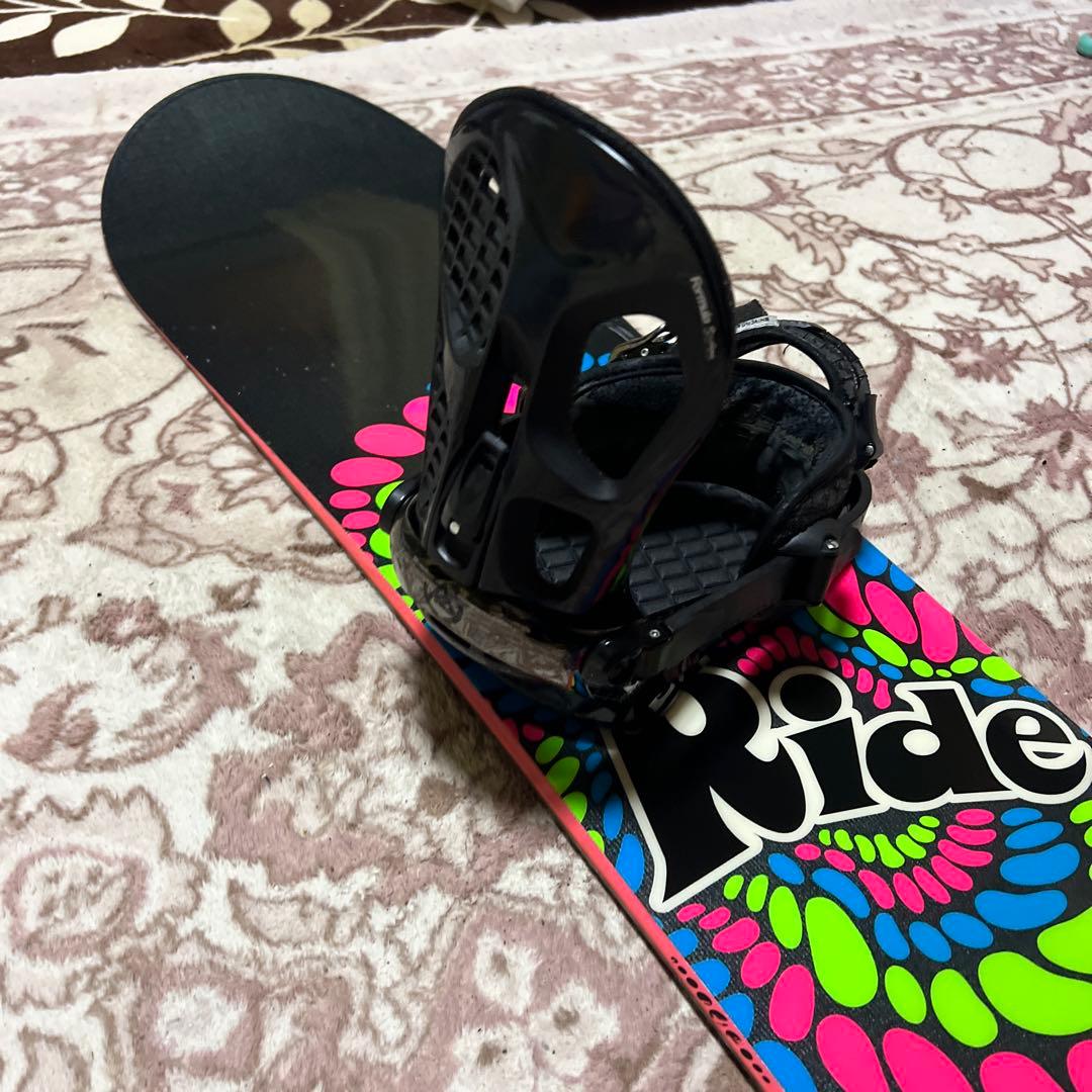 RIDE 142cm 初心者向け 子供 レディース スノーボードセット K2ビン