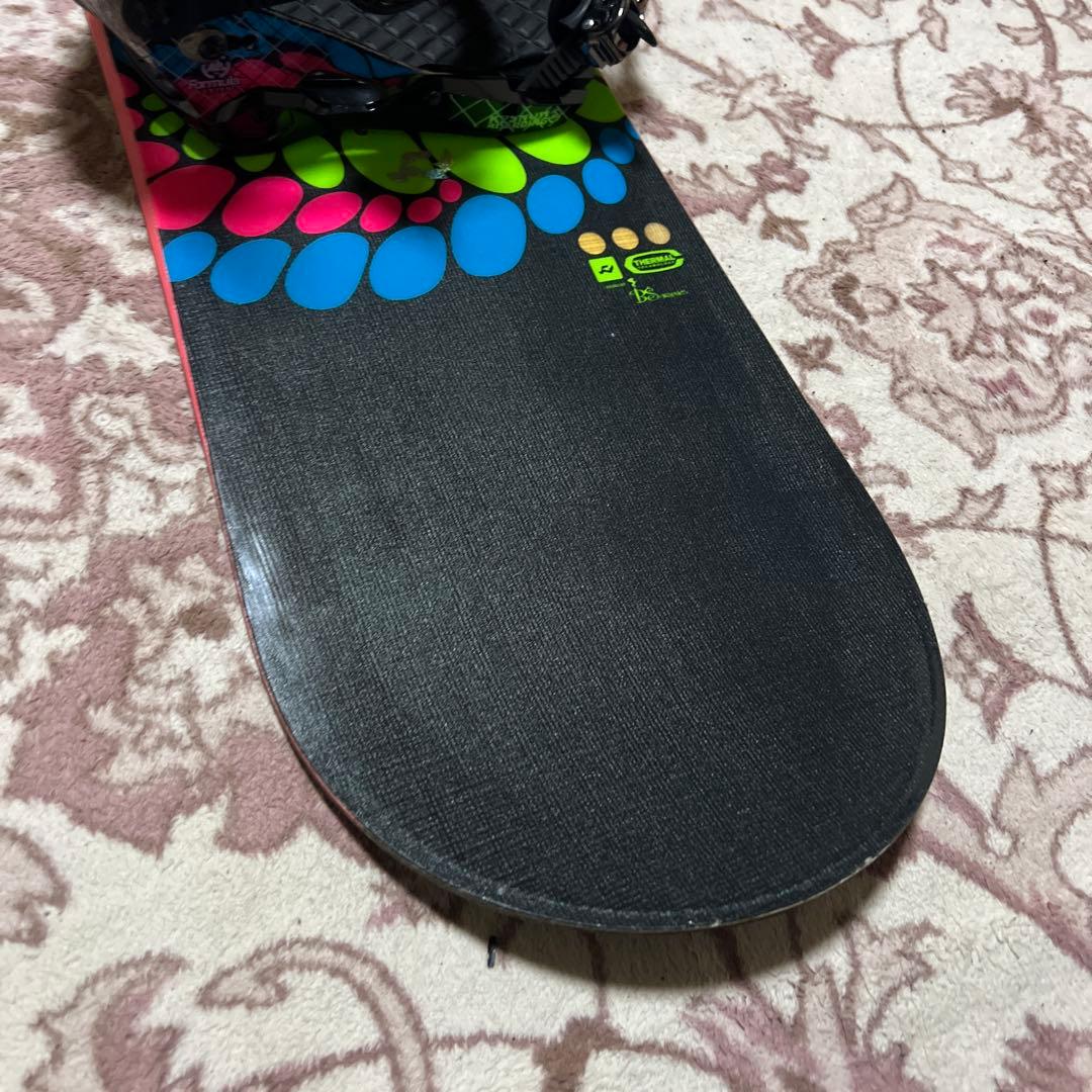 RIDE 142cm 初心者向け 子供 レディース スノーボードセット K2ビン