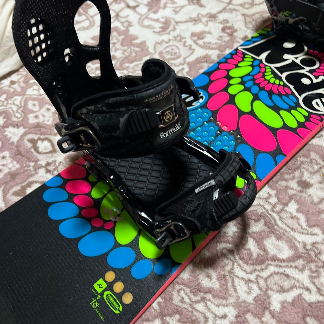 RIDE 142cm 初心者向け 子供 レディース スノーボードセット K2ビン